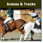 Equestrian arenas, menages and tracks