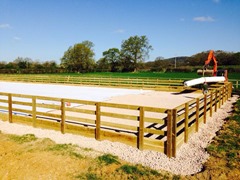 Lunge Pen, Manege, Horsewalker, Hardstanding - Dunsfold