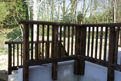 Civils - Timber Handrail - Chemical Fixing - Environment Agency