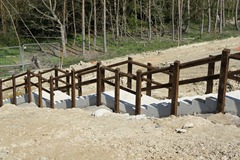 Civils - Timber Handrail - Chemical Fixing - Environment Agency