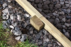 Exercise Track - Timber Edging - 650 Geotextile - Waxed Surface - Construction