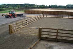 Polo arena - construction - aspahlt - polo fence - refurb