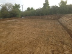 40m x 20m Manege - big cut and fill - sand and rubber