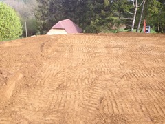 40m x 20m Manege - big cut and fill - sand and rubber