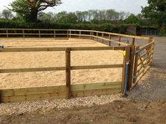 Lunge Pen, Manege, Horsewalker, Hardstanding - Dunsfold