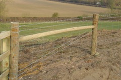 stock net fencing - rabbit netting - ditching